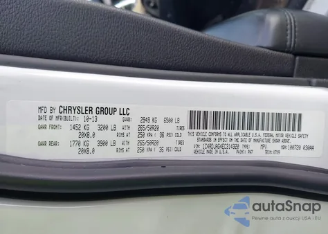 2014 Dodge Durango Sxt из США, поврежденный, VIN 1C4RDJAG4EC314320